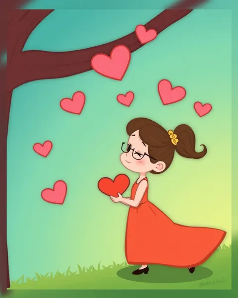 Cartoons and Pictures Represent My Heart's Love