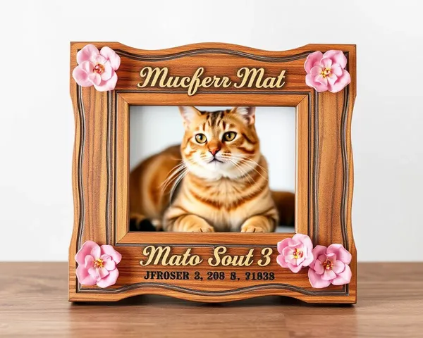 Cat Memorial Photo Frame for Pet Lovers