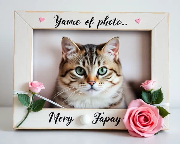 Cat Memorial Photo Frame for Treasured Memories