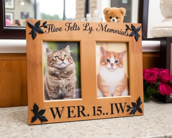 Cat Memorial Picture Frames with Beautiful Designs