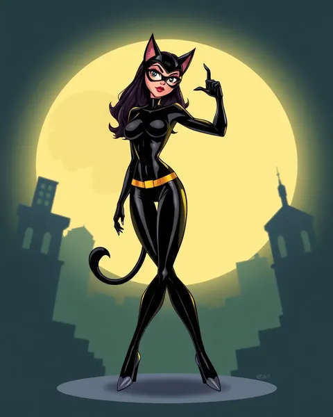 Catwoman Cartoon Image: Catwoman's Cartoon Image Appearance