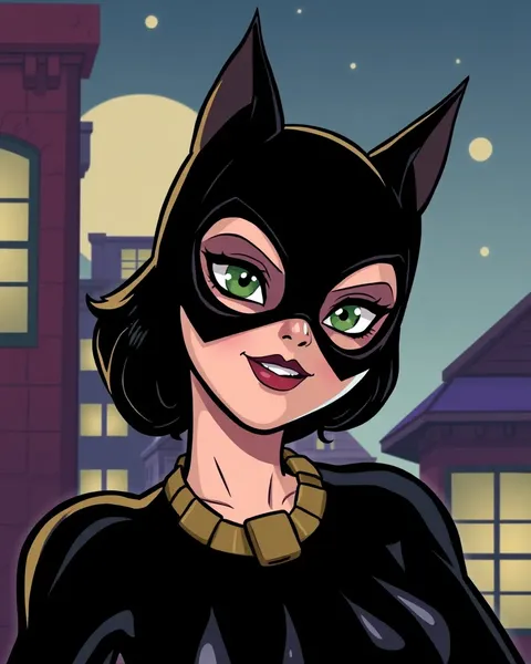 Catwoman Cartoon Image: Catwoman's Cartoon Image Unveiled