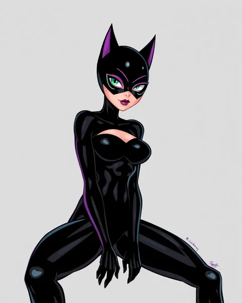 Catwoman Cartoon Images with Funny Moments