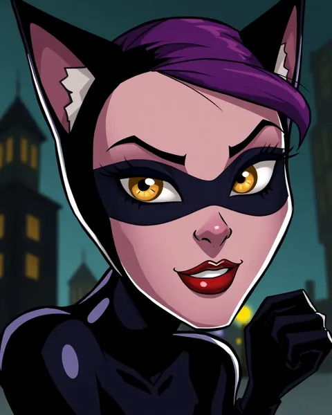 Catwoman Cartoon Pictures Showcase Feline Fatale Prowess