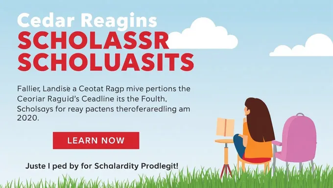 Cedar Rapids Scholarships Summer Deadline for 2025 Announced