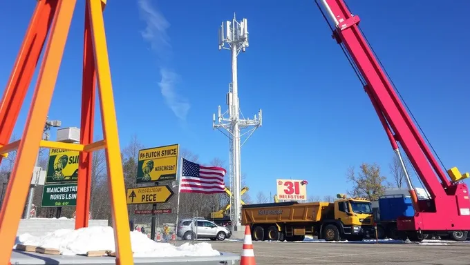 Cell Tower in Manchester NH Being Built