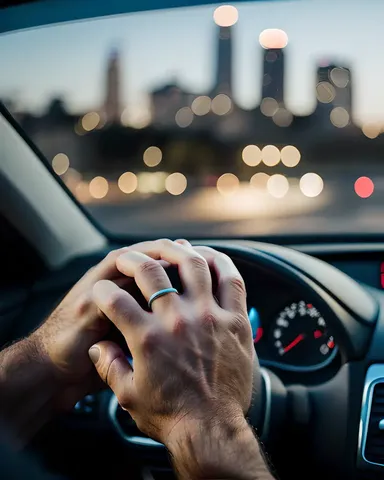 Chauffeur Mark skillfully drives a high-performance sports car.