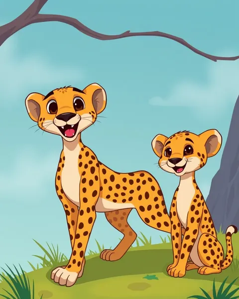 Cheetah Cartoon Pictures Collection