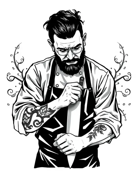 Chef Knife Tattoo Ideas for Kitchen Enthusiasts