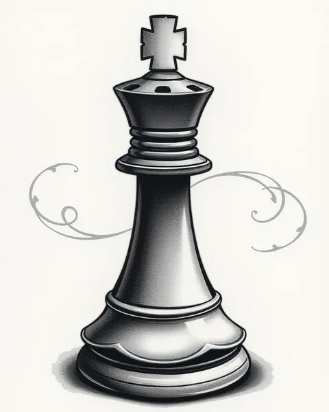 Chess Piece Tattoo as a Representation of Strategic Thinking