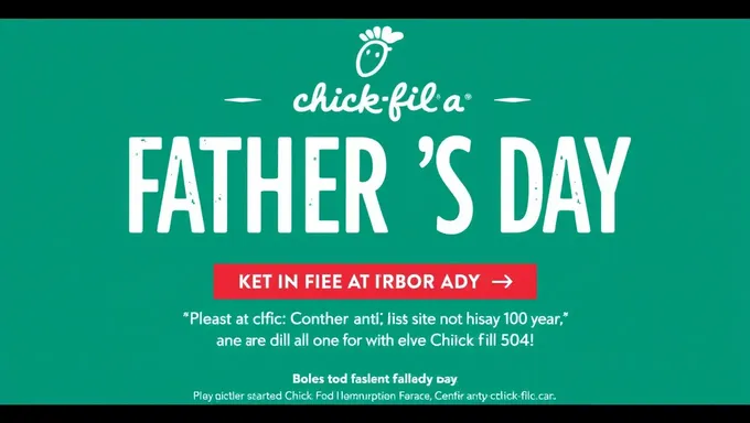 Chick-fil-A's Father's Day 2025 Free Food Promotion