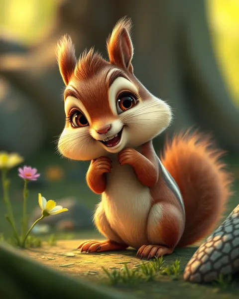 Chipmunk Cartoon Images for Educational Children's Content