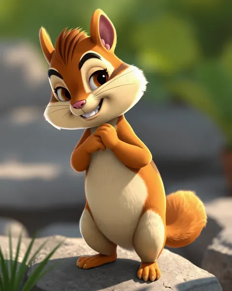 Chipmunk Cartoon Images for Kids