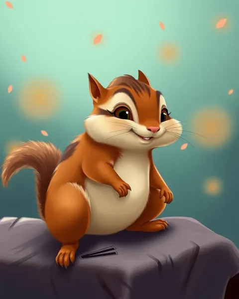 Chipmunk Cartoon Pictures Whimsical Storybook Illustrations