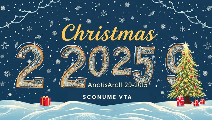 Christmas 2025 Date Marked on the Calendar