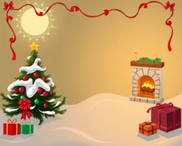 Christmas Border PNG Design for Editing