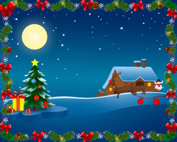 Christmas Border PNG Image File Found