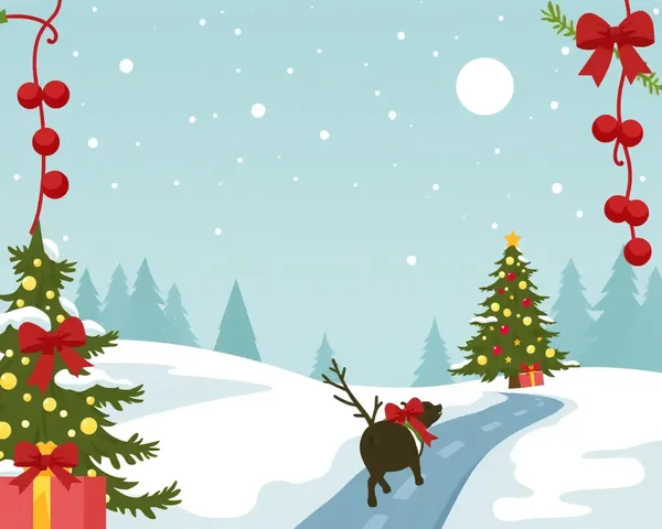 Christmas Border PNG for Graphic Design