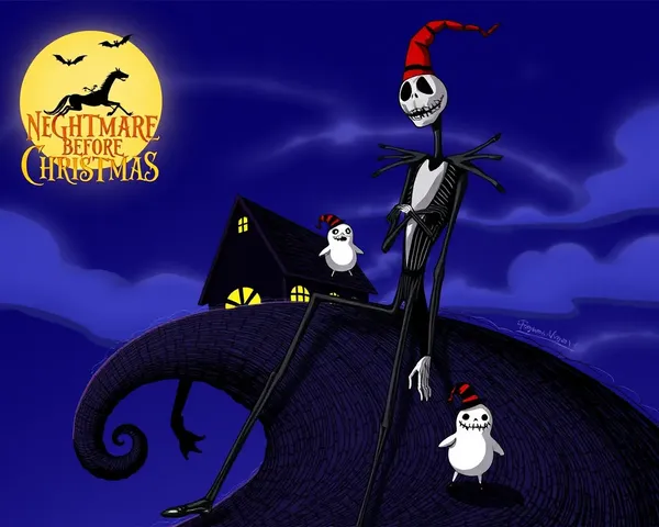 Christmas Nightmare Before Christmas PNG Design