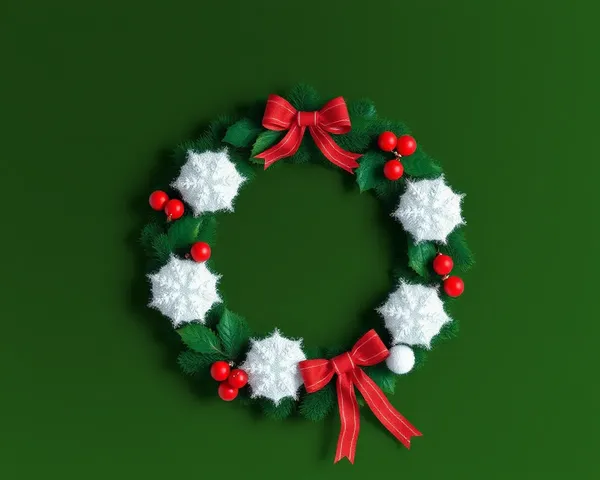 Christmas Wreath PNG for Graphic Design