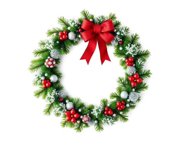 Christmas Wreath PNG for Social Media Post