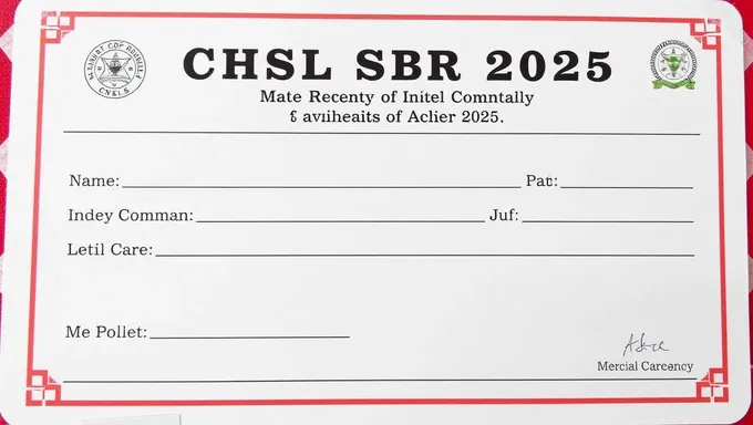 Chsl Admit Card 2025 Download Online Now