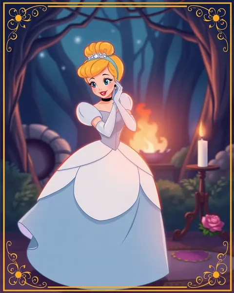 Cinderella Cartoon Picture: Enchanting and Whimsical Fairy Tale Illustration