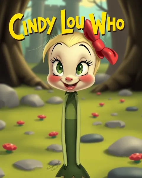 Cindy Lou Who Cartoon Image Rendering