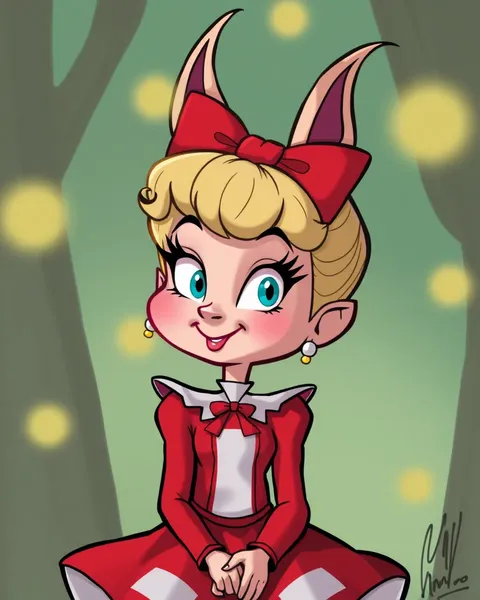 Cindy Lou Who Cartoon Image Representation