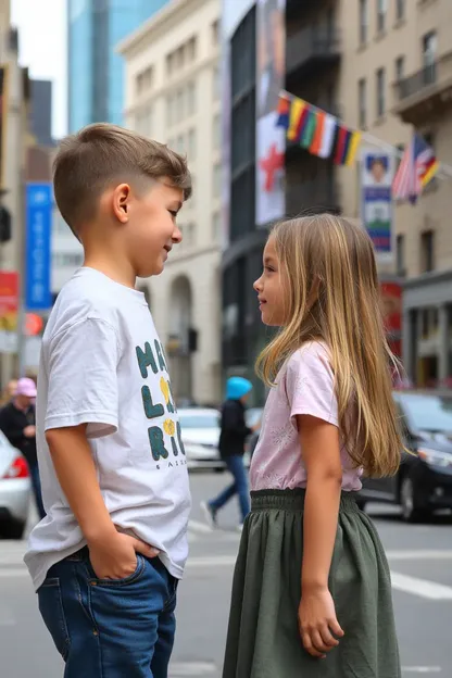 City Streets Host Boy and Girl Standoff