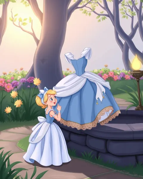 Classic Cartoon Pictures of Cinderella's Story