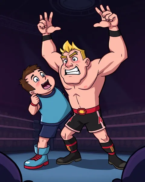 Classic Cartoon Wrestling Pictures for All