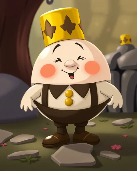 Classic Humpty Dumpty Cartoon Images for Kids' Fun