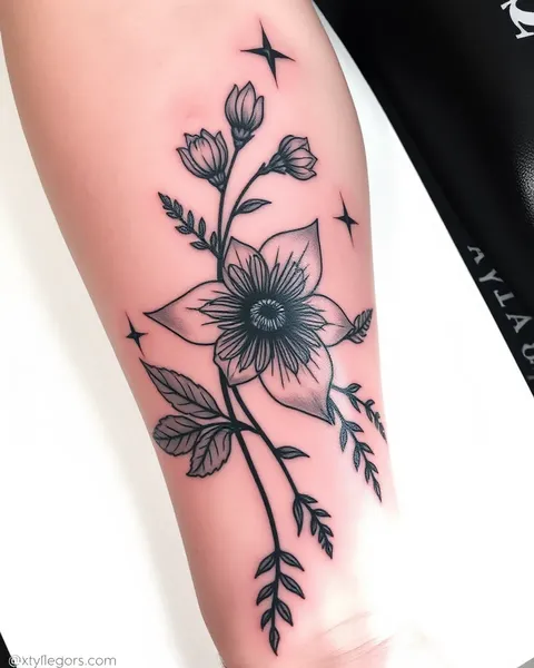 Classic Mens Flower Tattoo Designs