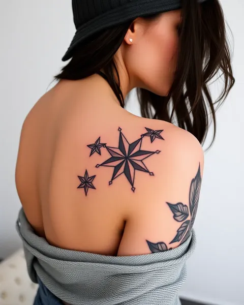 Classy Shoulder Tattoos for Female Fashionistas