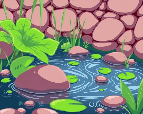 Clean Pond Cartoon PNG Picture Needed