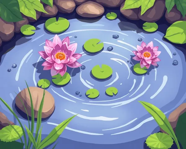 Clean Pond Water Cartoon PNG Graphics Needed