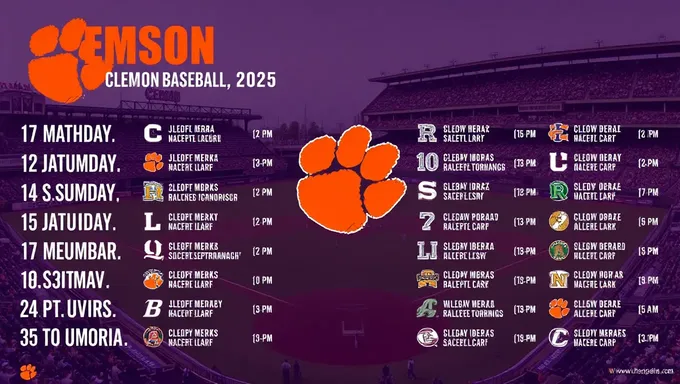 Clemson Baseball Schedule 2025 Now Available