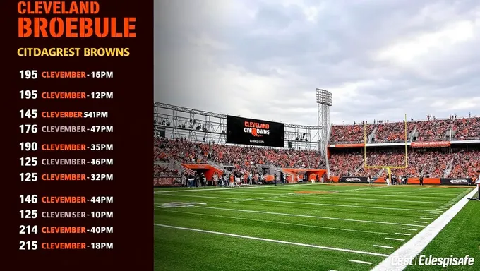 Cleveland Browns 2025 Schedule Sees Home Opener Soon