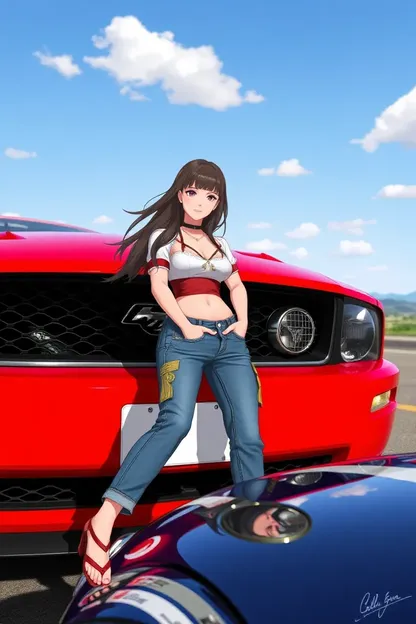 Cobra-2 Mustang Girl Embodies Speed and Sophistication