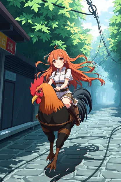 Cock Riding Redhead Anime Girl Scene