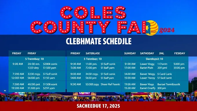 Coles County Fair 2025 Schedule Released