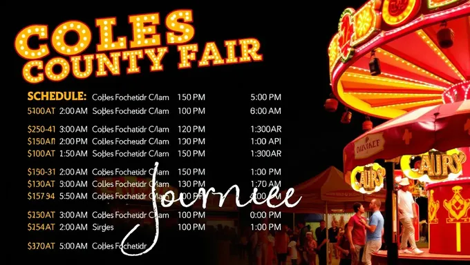 Coles County Fair 2025 Schedule of Exhibits