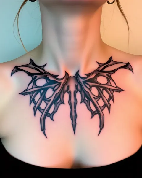 Collar Bone Tattoos for Women