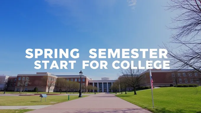 College 2025 Spring Semester Start Date Revealed