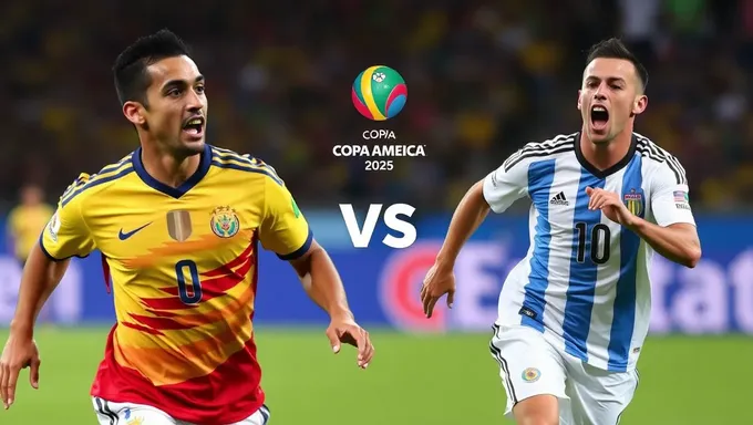 Colombia vs Argentina 2025 Copa America Football Game