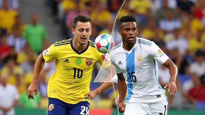 Colombia vs Argentina 2025 Copa America Football Match