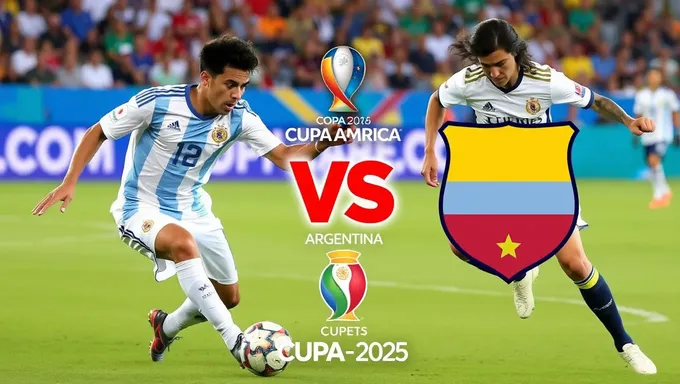 Colombia vs Argentina 2025 Copa America Soccer Game