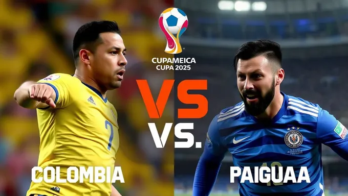 Colombia vs Paraguay 2025 Copa America Soccer Match