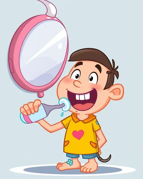 Colorful Brushing Teeth Cartoon Images Online